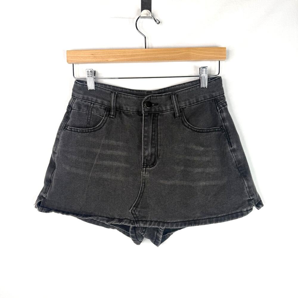 Black Denim Skort Small